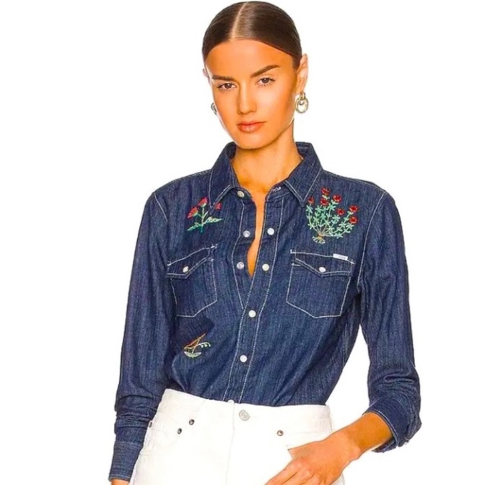 MOTHER DENIM - The Honey Top in Bushels of Fun. Size: XS Excellent condition